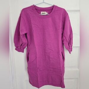 Pact Purple Dress with Pockets